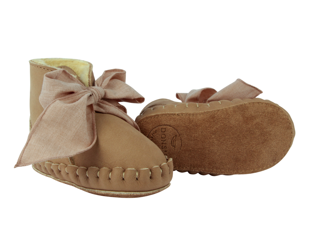 Donsje Pina Organza Booties | Truffle Nubuck