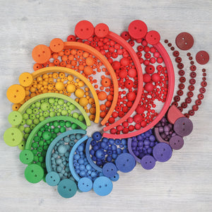 Grimm's 120 Kleine Holzperlen | Bunt