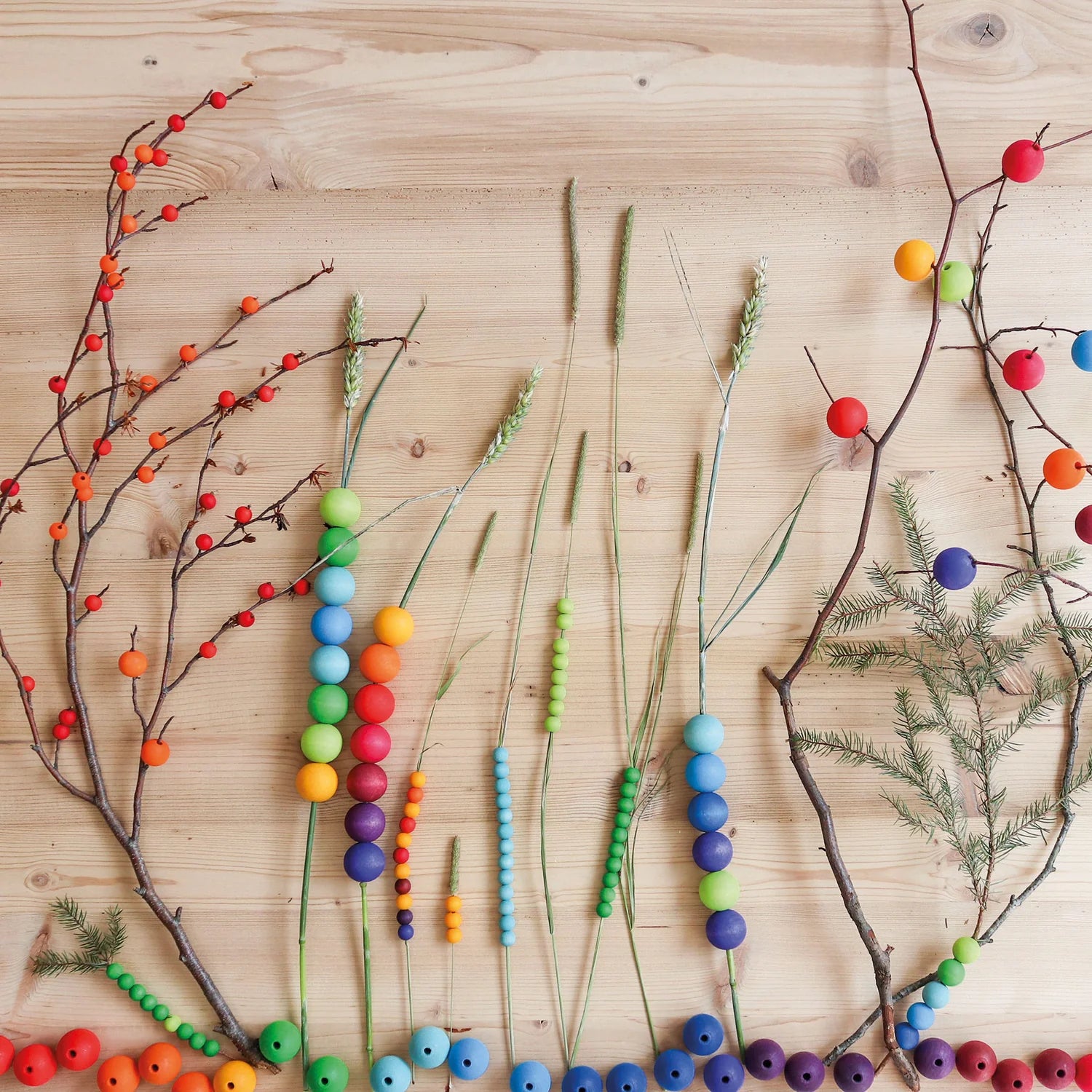 Grimm's 120 Kleine Holzperlen