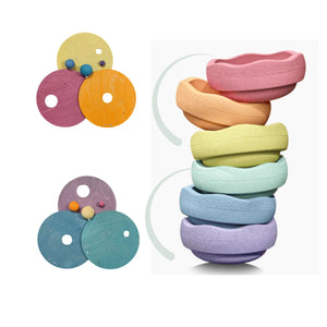 Grimm's Nesting Rollers Cool Classic | Pastel