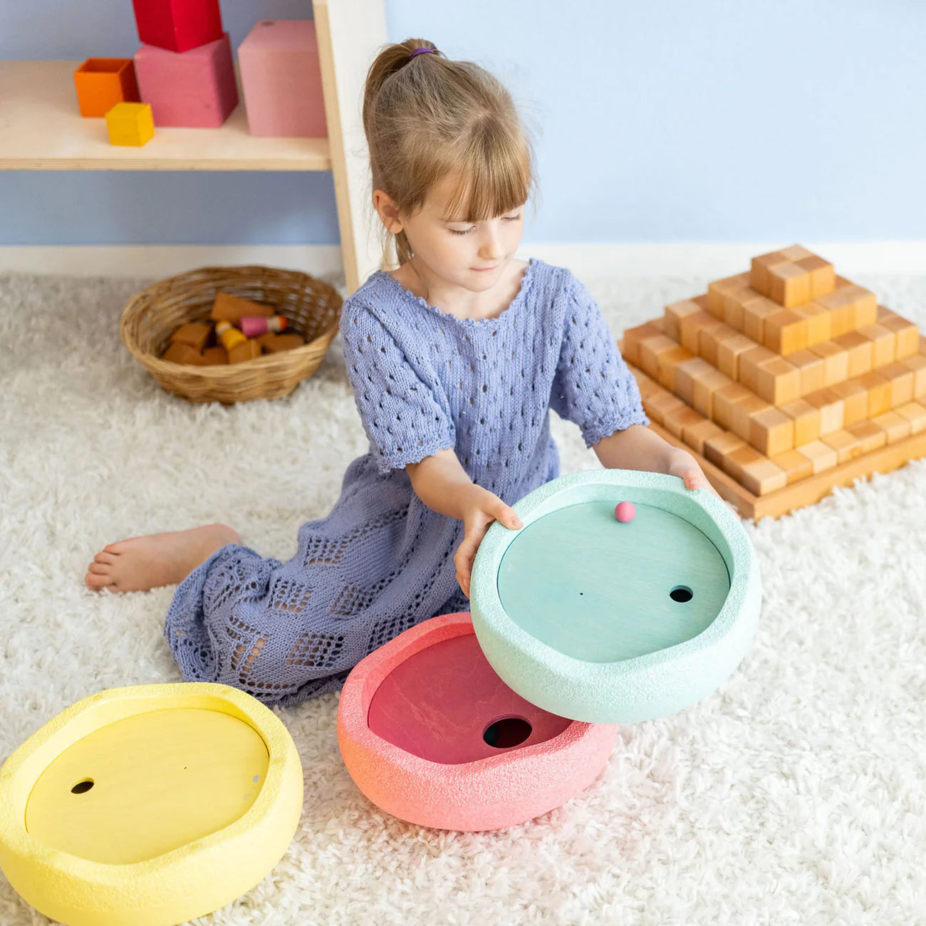 Grimm's Stapelsteine Kullerscheiben Cool Classic | Pastell