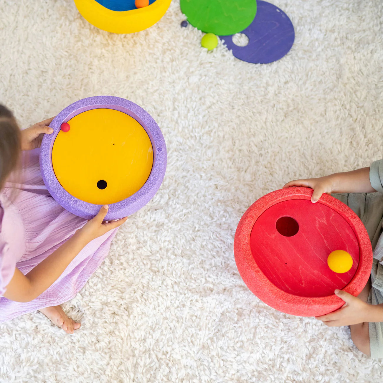 Grimm's Stapelsteine Kullerscheiben Warm Classic