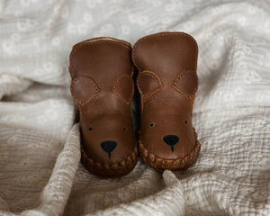 Donsje Kapi Classic Booties | Bear | Cognac Classic Leather