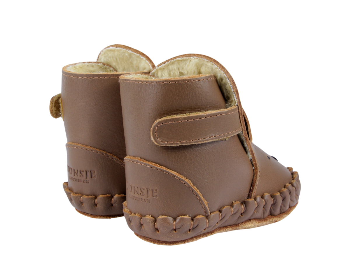 Donsje Kapi Classic Booties | Bear | Cognac Classic Leather