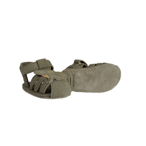 Donsje Baby Sandalen "Duni Frog" | Stone Nubuck