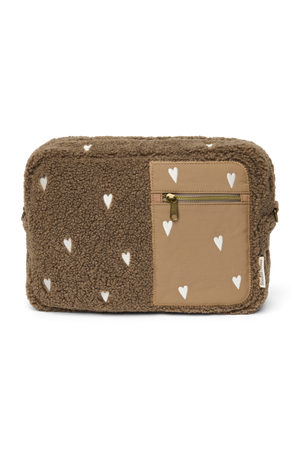 Studio Noos Kinderwagen-Organizer Teddy – Stroller Organizer | Brown Hearts