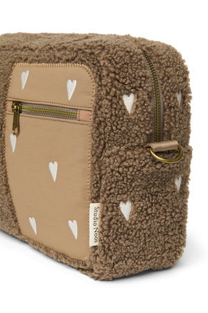 Studio Noos Kinderwagen-Organizer Teddy – Stroller Organizer | Brown Hearts