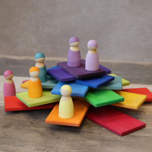 GRIMM'S Regenbogen Bauplatten 11-teilig