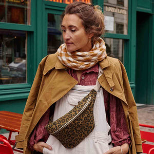 Rose in April Bianca Doudou en mousseline 70x70cm | Vichy Caramel