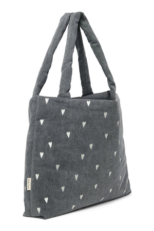 Studio Noos Denim Sac "Mom Bag" | Cœurs Gris