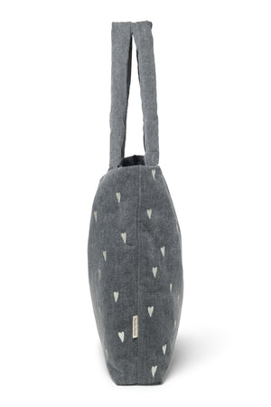 Studio Noos Denim Sac "Mom Bag" | Cœurs Gris