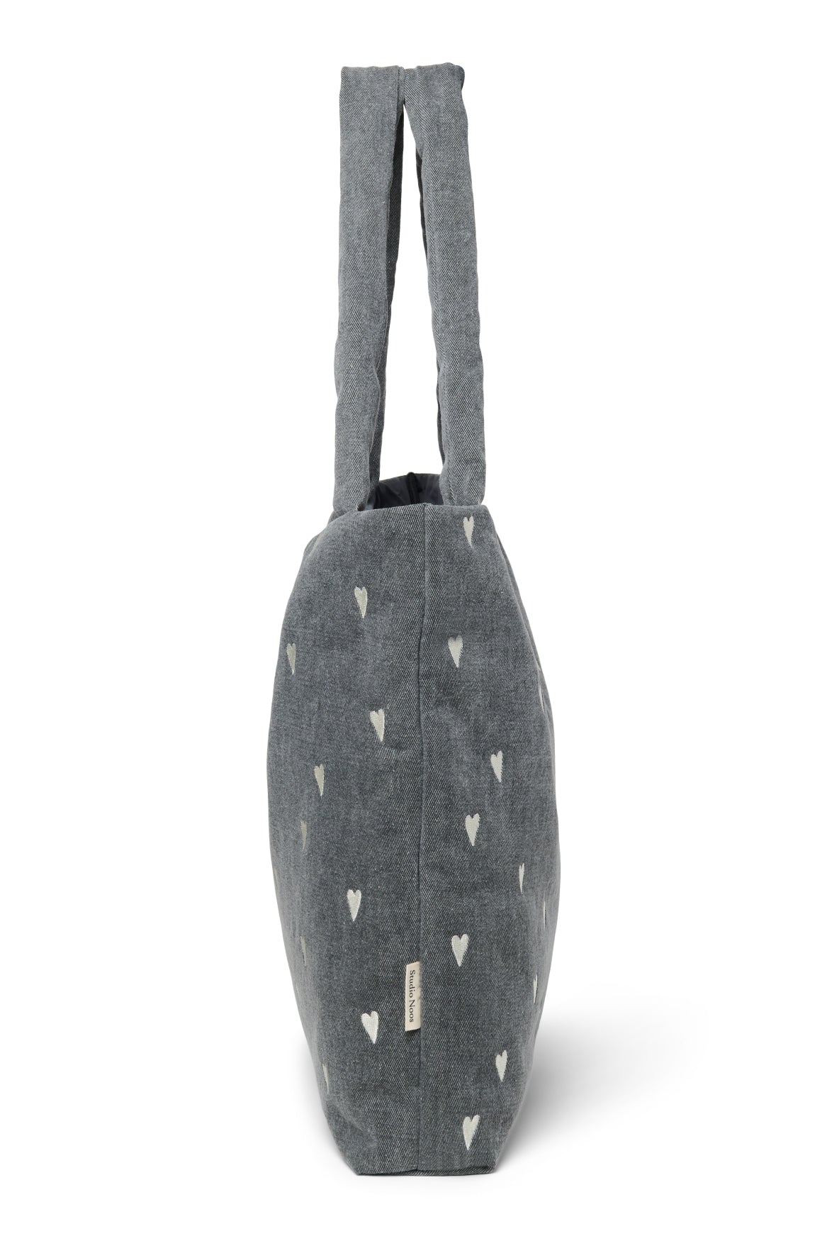 Studio Noos Denim Tasche "Mom Bag" | Grey Hearts