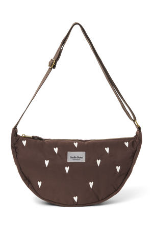 Studio Noos Gürteltasche für Erwachsene "Puffy" Brown Hearts