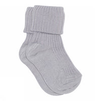 MP Denmark Rib-socken aus Baumwolle Baby Socken | Lavender Sky