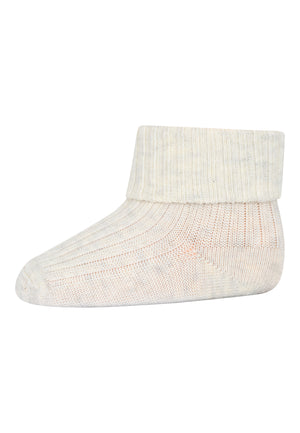 mp Denmark Socken Baumwolle "Creme Melange"