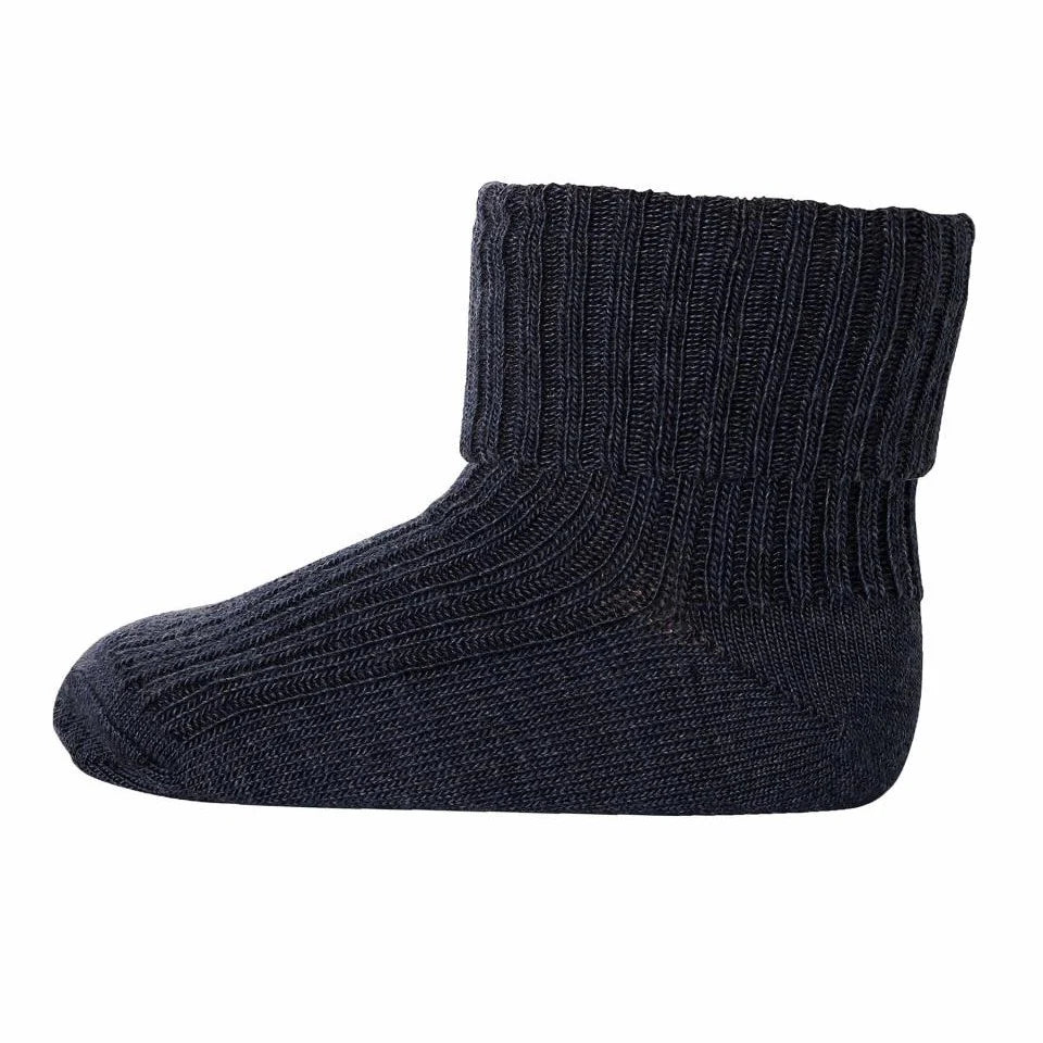 mp Denmark Socken Merinowolle | Dark Denim Melange