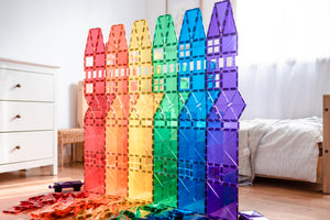 Connetix Blocs magnétiques « Rainbow Mega Pack » 212 pièces