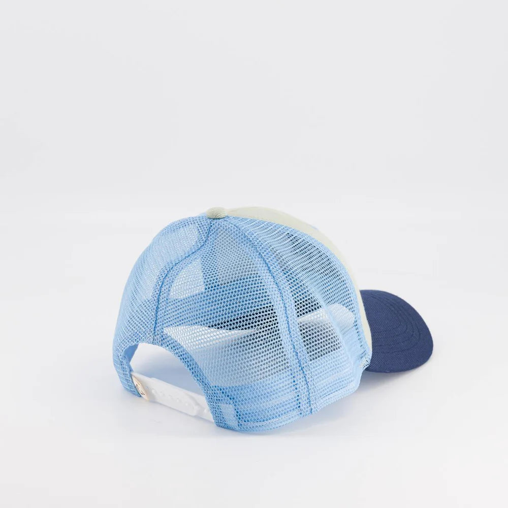 Chamaye Cap "Trucker High Five" Blue | Kids