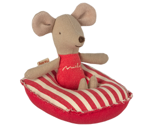 Maileg Schlauchboot rot gestreift | Maus