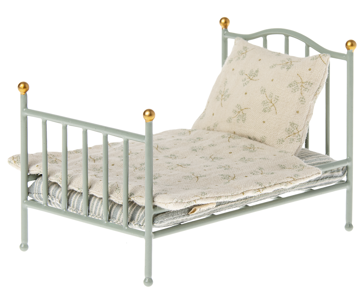 Maileg Vintage Bett Minze | Maus