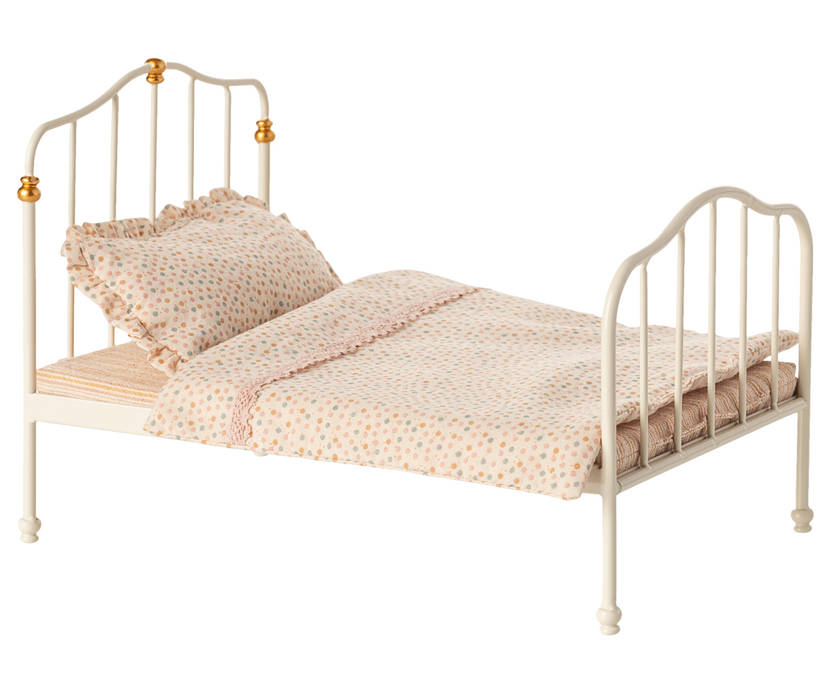 Maileg Vintage-Bett Maus | Off White