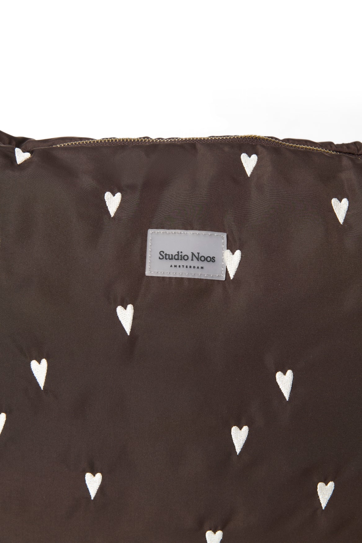 Studio Noos Wickeltasche "Puffy" | Brown Hearts