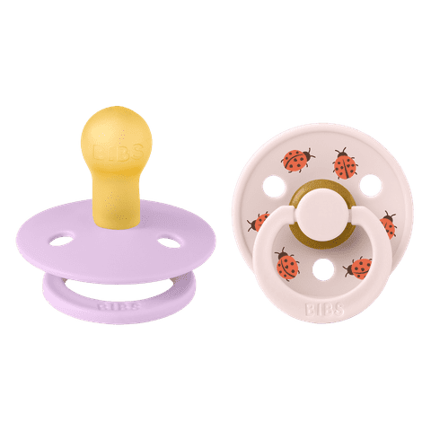 BIBS Studio Colour Ladybug 2 PACK Schnuller 0-6 Monate Violet Sky Mix