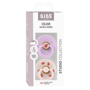 BIBS Studio Colour Ladybug 2 PACK Schnuller 0-6 Monate Violet Sky Mix