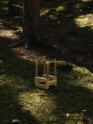Ferm Living Modular Candle Holder Set Newel | Travertine