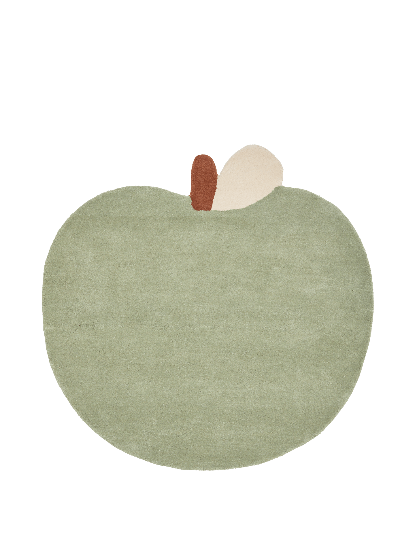 Ferm Living Getufteter Teppich Apfel | Tea Green