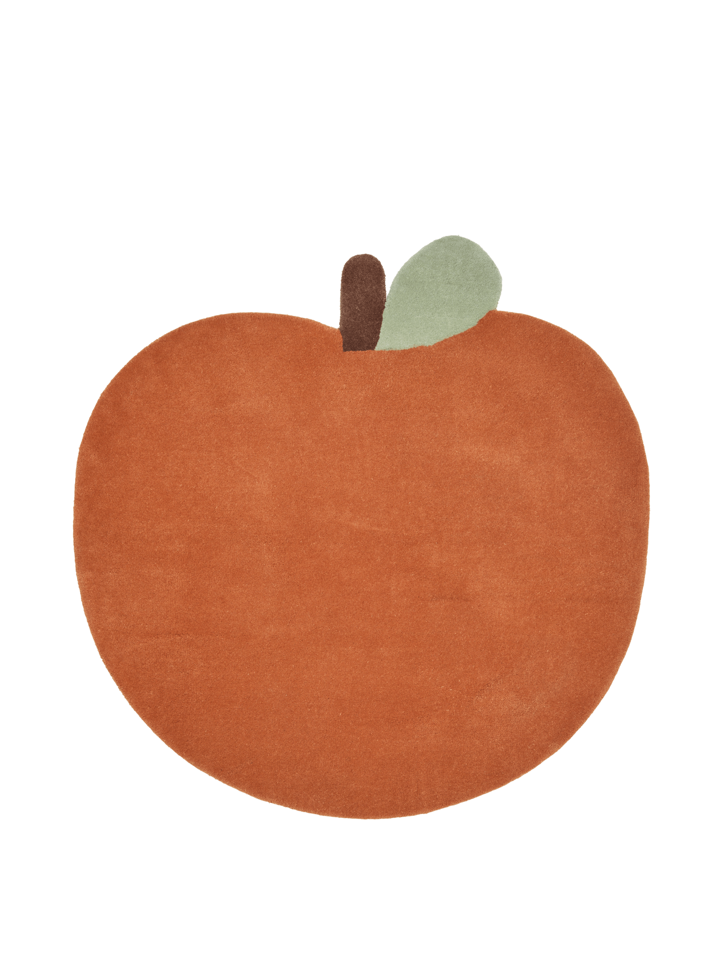 Ferm Living Getufteter Apfel-Teppich | Brown Clay