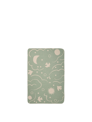 Ferm Living Skye Blanket | Tea Green/Parchment