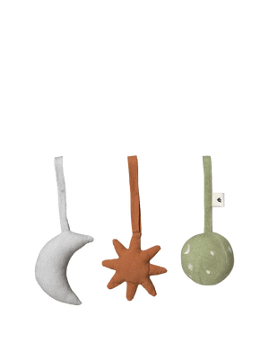 Ferm Living Baby Toys Skye - Set of 3 | Tea Green