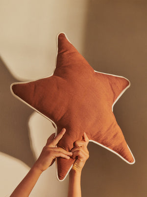 Ferm Living Star Cushion | Brown Clay