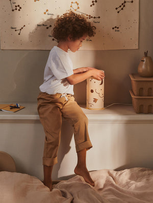 Ferm Living Lampe de table Skye | Naturel/Bronze