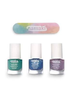 Namaki Kindernagellack 3er Set wasserbasiert | Aurora Borealis