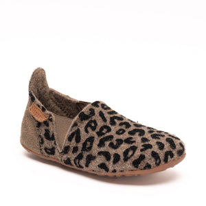 Bisgaard Chaussons "Sailor" | Léopard Marron
