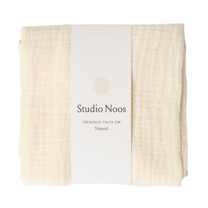Studio Noos Mulltuch Bio-Baumwolle – Swaddle Uni Medium | Beige