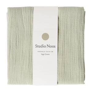 Studio Noos Mulltuch Bio-Baumwolle – Swaddle Uni Medium | Green