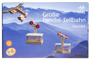 Grosse Pendel-Seilbahn aus Holz von Kraul zum selber aufbauen