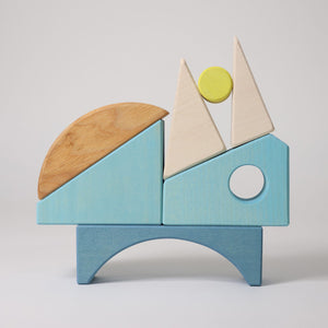 Grimm's Bauspiel Segelboot | Blau