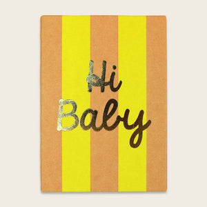 Ava & Yves Postkarte Hi Baby | Lachs Gelb