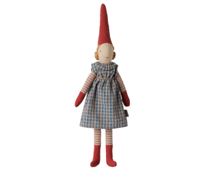 Lutin de Noël Maileg Pixy taille 1 – Fille | Robe bleue