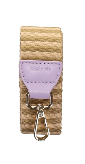 The Sticky Sis Club Shoulder Strap Sunset Lilac - Costa Green + Affogato Beige