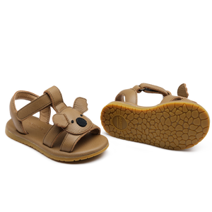 Donsje Sandalen "Mhalo Koala" Truffle Leather