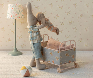 Maileg Micro Rabbit | Dusty Rose Knitted Outfit