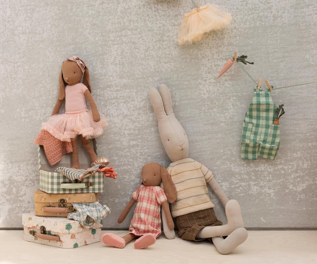 Maileg Hase Grösse 3 | Kleid Kariert