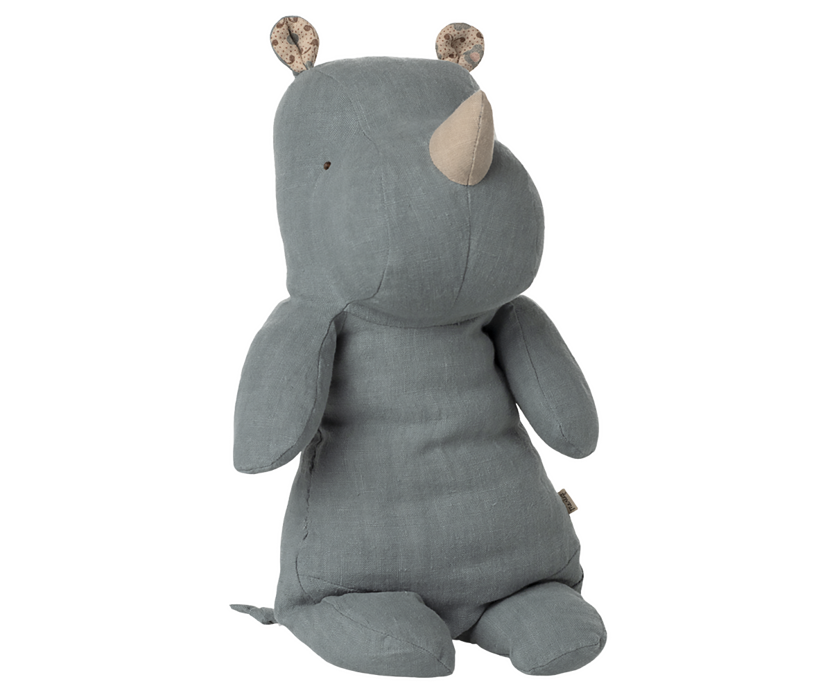 Maileg Safarifreunde Rhino Medium | Dusty Blue
