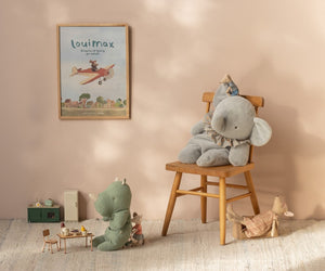 Maileg Elefant Gross | Blue / Grey