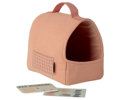 Maileg Haustier Transportbox Coral für Welpe mit Haustier-ID